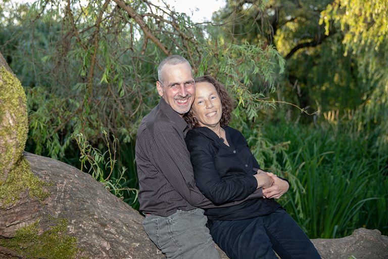 trout lake couple portraits - in a tree