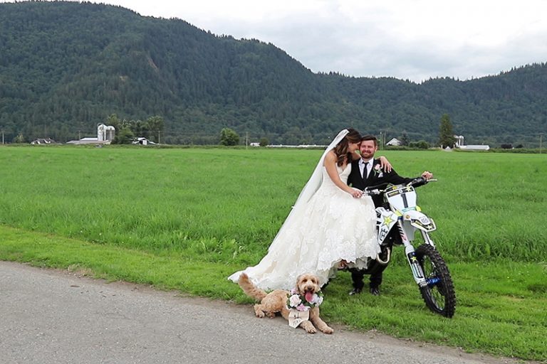 dirt bike love at triple swaan nursery wedding
