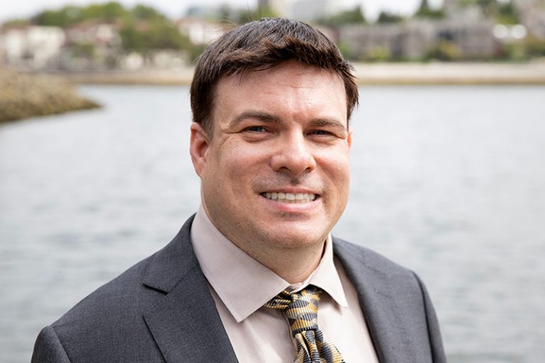 dating profile photos - bevan at granville island in his suit close up